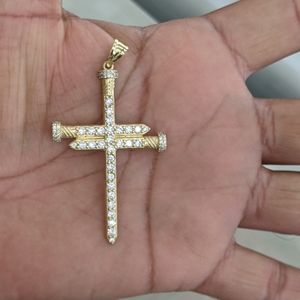 10kt Real Gold Cross Pendant